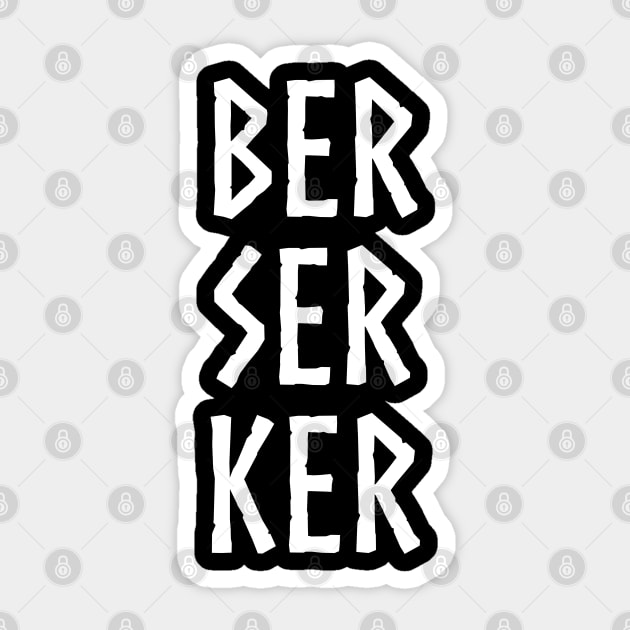 Berserker Ber Ser Ker Viking Sticker by jutulen